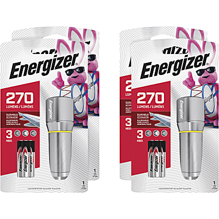 Energizer Vision HD Compact Flashlight - LED - 270 lm Lumen - 3 x AA - Battery - Metal, Alloy - Chrome Energizer Vision HD Compact Flashlight - LED - 270 lm Lumen - 3 x AA - Battery - Metal, Alloy - Chrome