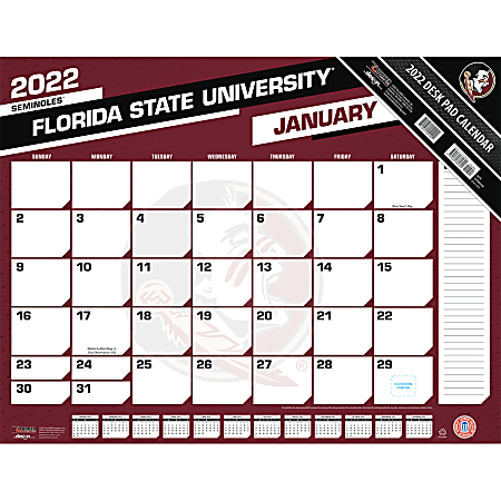 Calendar Fsu 2022 Lang Turner Monthly Calendar Florida 2022 - Office Depot