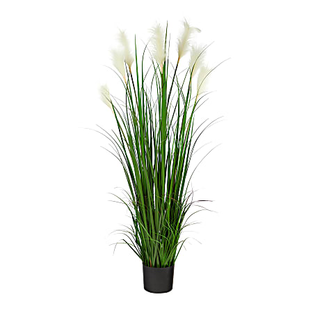 Nearly Natural Plume Grass 54”H Artificial Plant With