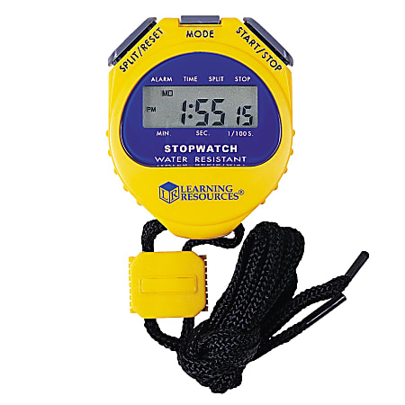 Learning Resources Big Digit Stopwatch, Yellow/Purple, Pack Of 2