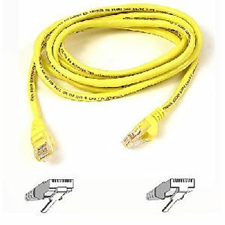 Belkin Cat. 6 UTP Patch Cable - RJ-45 Male - RJ-45 Male - 40ft - Yellow