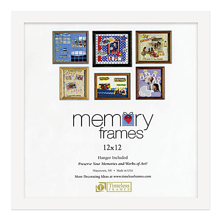 Timeless Frames Anna Memory Frame, 12" x 12", White
