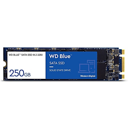 WD Blue 3D NAND 250GB Internal Solid State Drive, SATA III, WDS250G2B0B