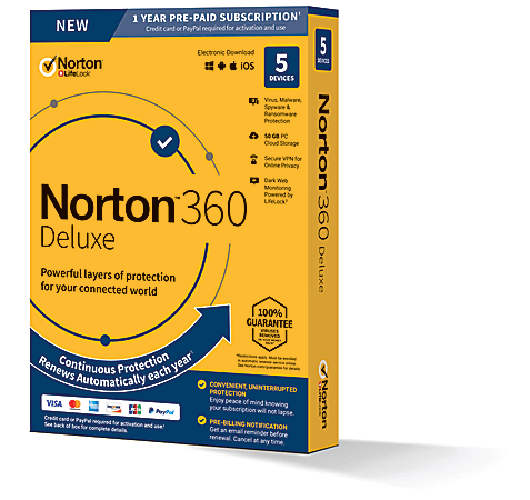 Norton 360 Deluxe 5 Devices 1Y Product Key - Office Depot