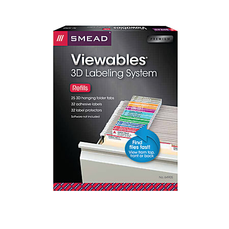 Smead® Viewables® Hanging Folder Labels, Pack of 25