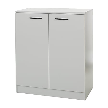South Shore Axess 2-Door Storage Cabinet, Soft Gray