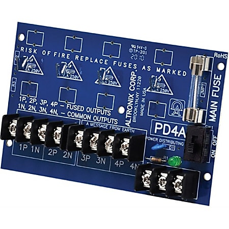 Altronix PD4CB Power Distribution Module - 12 V DC, 24 V DC