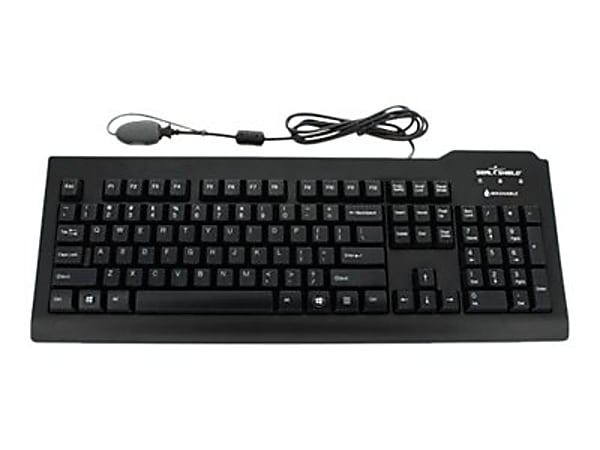 Seal Shield Silver Seal Glow Waterproof - Keyboard - washable - backlit - USB - QWERTY - US - black
