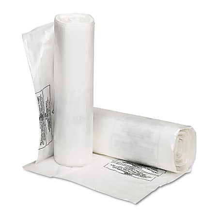 SKILCRAFT Shredder Bags 49 x 51 60 Gallons Clear 25 Bags Per Roll Set of 2  Rolls AbilityOne 8105 01 557 4982 - Office Depot