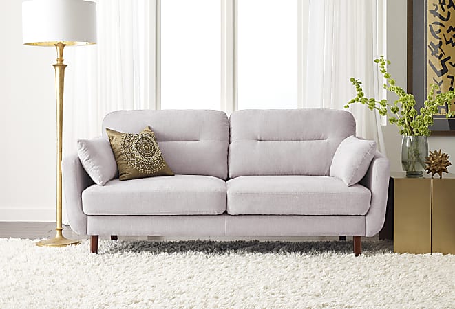 Serta® Sierra Collection Sofa, Ivory/Chestnut