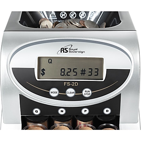 Royal Sovereign FS 2D 2 Row Coin Sorter - Office Depot