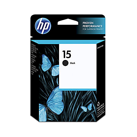 HP 15 Black Ink Cartridge, C6615DN