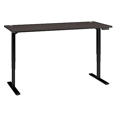 Bush Business Furniture Move 80 Series 72"W x 30"D Height Adjustable Standing Desk, Storm Gray/Black Base, Premium Installation