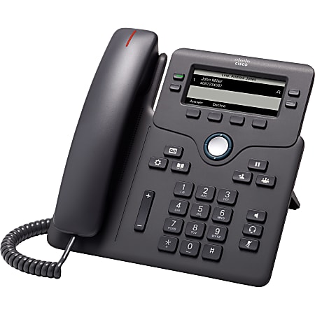 Cisco CP68513PCCK9 IP Corded Phone, Wall Mountable, Charcoal