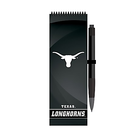 Markings by C.R. Gibson® Magnetic Flip Pad With Pen, 2 1/2" x 7", 120 Pages (60 Sheets), Texas Longhorns
