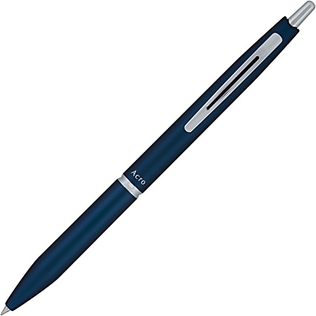 Acroball Ballpoint Pen - Fine Pen Point - 0.7 mm Pen Point Size - Refillable - Retractable - Black Gel-based Ink - Navy Metal Barrel - Tungsten Carbide Tip Acroball Ballpoint Pen - Fine Pen Point - 0.7 mm Pen Point Size - Refillable - Retractable - Black Gel-based Ink - Navy Metal Barrel - Tungsten Carbide Tip