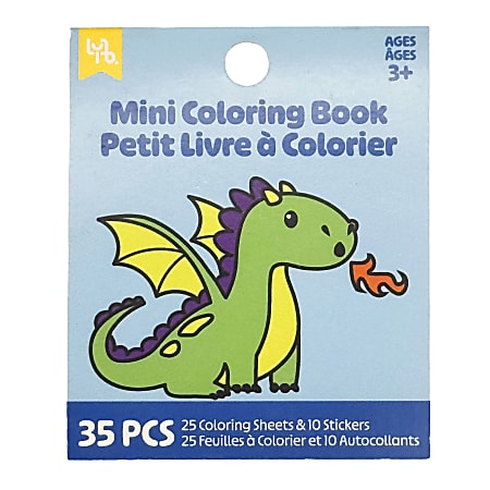 Little Yellow Bicycle® Mini Coloring Book, Dragon