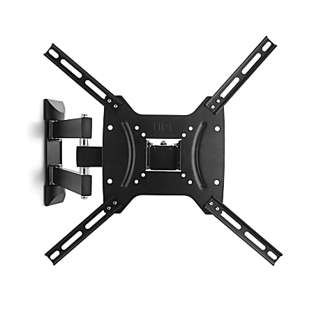 MegaMounts Full Motion Single-Stud Wall Mount For 26 - 55" TVs, 8.75"H x 8.68"W x 2.25"D, Black