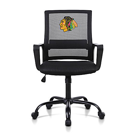 Imperial NHL Mesh Mid-Back Task Chair, Chicago Blackhawks