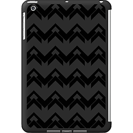 OTM iPad Mini Black Matte Case Black/Black Collection, Herringbone - For Apple iPad mini Tablet - Herringbone - Black - Matte