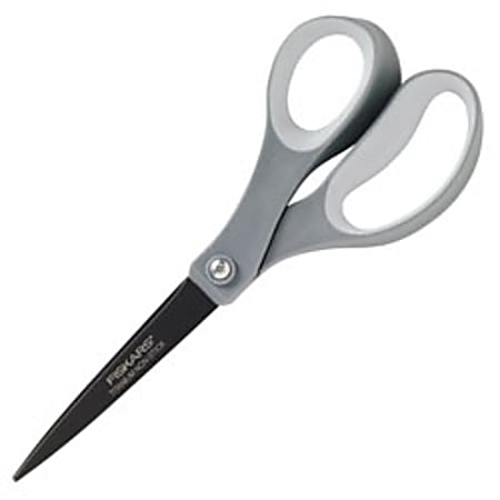 Fiskars® Everyday Titanium Non-Stick Softgrip® Scissors, 8", Straight, Pack Of 2