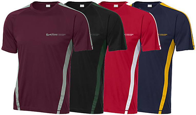 T-Shirt Colorblock Sport Screened