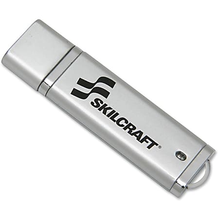 SKILCRAFT USB Flash Drive With 256-Bit AES Encryption, 16GB (AbilityOne 7045-01-558-4988)