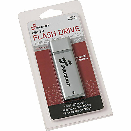 SKILCRAFT USB Flash Drive With 256 Bit AES Encryption 16GB