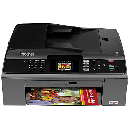 Brother® MFC-J410w Wireless Inkjet All-In-One Printer, Copier, Scanner, Fax