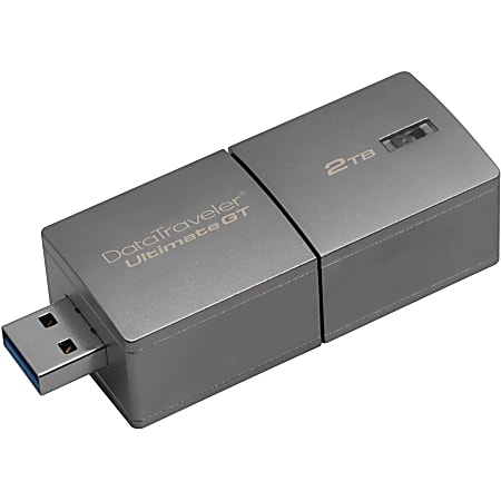 2TB Ultimate GT USB Flash Drive 2 TB USB 3.1 Silver 5 Year Warranty 1 Pack - Office Depot