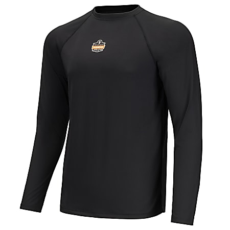 Ergodyne N-Ferno 6436 Long Sleeve Lightweight Base Layer Shirt, 2XL, Black