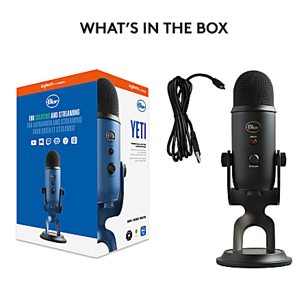 Blue Yeti USB Mic for Recording and Streaming Videos Online