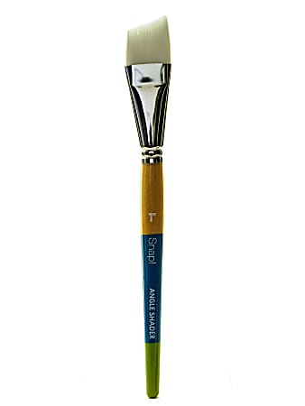 Princeton Snap Paint Brush, Size 1", Angle Shader Bristle, Syntheitc, Multicolor
