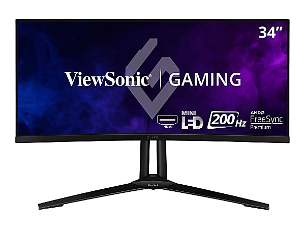 ViewSonic® XG341C-2K 34" UW-QHD Curved Screen UltraWide LED Gaming LCD Monitor