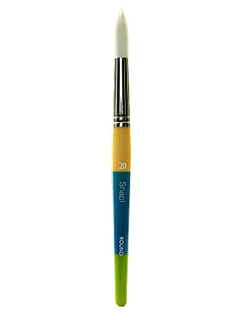 Princeton Snap Paint Brush, Size 20, Round Bristle, Synthetic, Multicolor