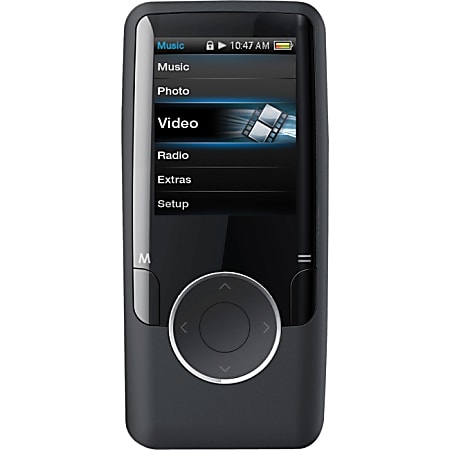 Coby MP620 8 GB Black Flash Portable Media Player