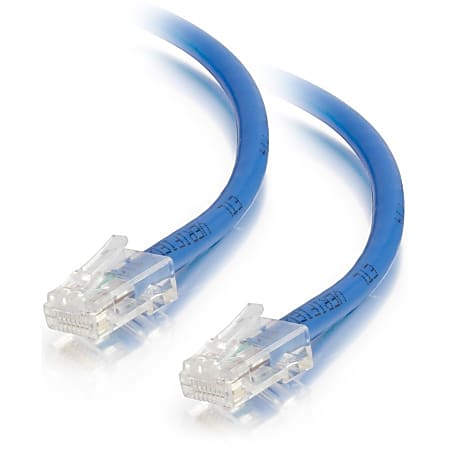 C2G 3ft Cat5e Non-Booted Unshielded Network Patch Ethernet Cable - Blue - Category 5e for Network Device - RJ-45 Male - RJ-45 Male - 3ft - Blue