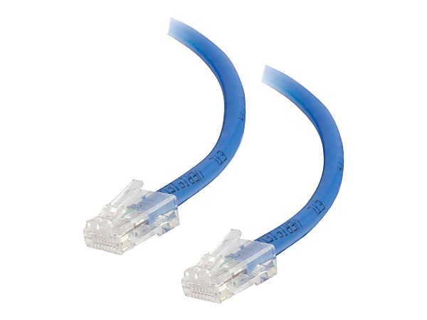 C2G Cat5e Non-Booted Unshielded (UTP) Network Patch Cable - Patch cable - RJ-45 (M) to RJ-45 (M) - 10 ft - stranded wire - CAT 5e - blue