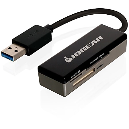 IOGEAR USB 3.0 Multi-Card Reader - 12-in-1 - SD, SDHC, SDXC, microSD, microSDHC, microSDXC, miniSD, miniSDHC, TransFlash, MultiMediaCard (MMC), MMCplus, ... - USB 3.0External - 1 Pack