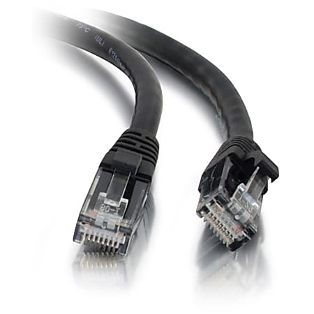 C2G 3ft Cat5e Ethernet Cable - Snagless Unshielded (UTP) - Black - Category 5e for Network Device - RJ-45 Male - RJ-45 Male - 3ft - Black
