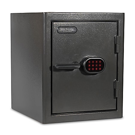 Sanctuary Diamond Fireproof/Waterproof Home And Office Safe With Electronic Lock, 2.2 Cu. Ft. Capacity, Dark Gray Hammertone