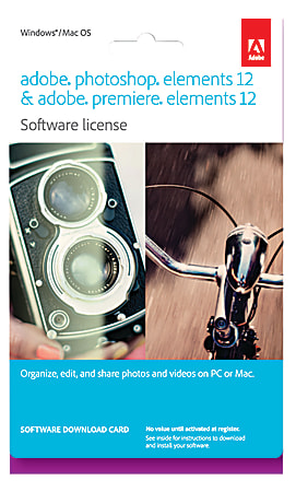 Adobe® Photoshop® Elements 12 And Adobe® Premiere Elements 12, For PC And Mac