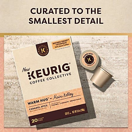Keurig Coffee Collective Warm Hug Caramel Spice Single Serve K Cup Pods ...