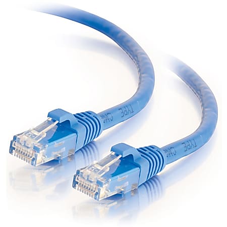 C2G 25ft Cat6 Ethernet Cable - Snagless Unshielded (UTP) - Blue - Category 6 for Network Device - RJ-45 Male - RJ-45 Male - 25ft - Blue