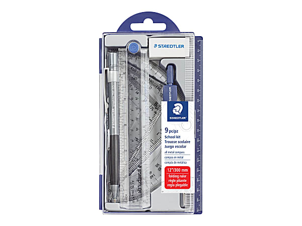 Staedtler 9 Piece Math School Kit - Office Depot