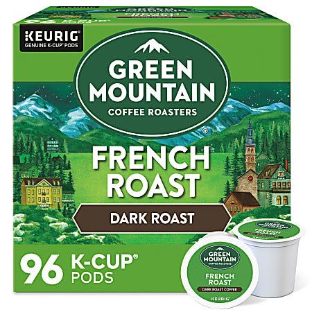 Green Mountain Coffee® Single-Serve Coffee K-Cup®, French Roast, Carton Of 96, 4 x 24 Per Box