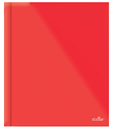 Office Depot® Brand Stellar Laminated 3-Prong Paper Folder, Letter Size, Red