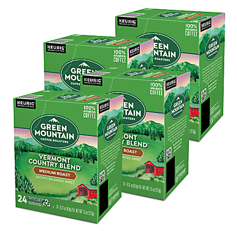 Green Mountain Coffee® Single-Serve Coffee K-Cup®, Vermont Country Blend®, Carton Of 96, 4 x 24 Per Box