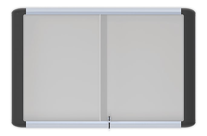 MasterVision® Platinum Pure Magnetic Dry-Erase Enclosed Whiteboard, 48" x 72", Aluminum Frame With Silver Finish