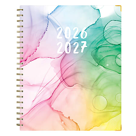 Planning Calendar BS Rainbow Ink Matte 8.5x11 AY26–27 (15-mo)